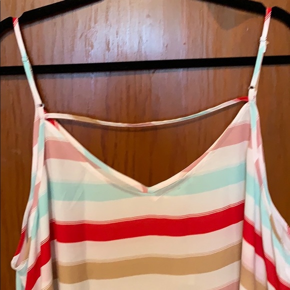 Multi Color Spaghetti Strap Tank - Picture 3 of 4